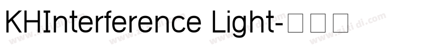 KHInterference Light字体转换